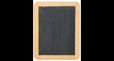 Krijtbordje met houten rand 19x24 cm - 20 stuks
