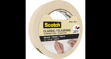 Afplaktape scotch classic 24mmx50m beige