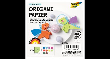 Origami pap folia 70gr 10x10cm 100 vel assorti kl