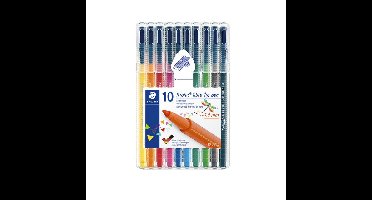 Kleurstift staedtler 323 triplus color 10 st ass