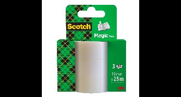 Plakband scotch magic 819 19mmx25m onzichtbaar