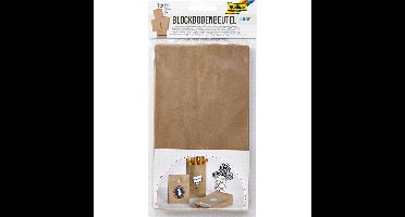 Blokzk folia 12x6x21 foodsafe kraft set à 15 stuks