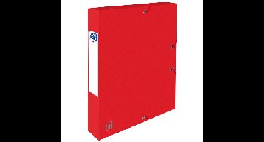 Elastobox oxford top file+ a4 40mm rood | 9 stuks