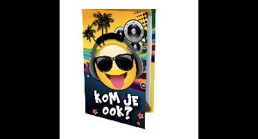 Uitnodiging tropical dj 17x14.2cm | 6 stuks