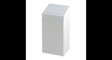 Afvalbak vepa bins met pushdeksel 50 liter wit