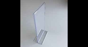 Menu-standaard acryl - 10x21 cm 1-delig