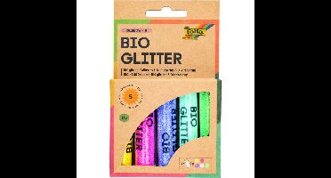 Glitterpoeder bio folia rainbow 7gr 5 kleuren | 6 stuks
