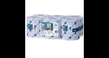 Poetspapier tork m4 advanced 2laags 450 vel blauw