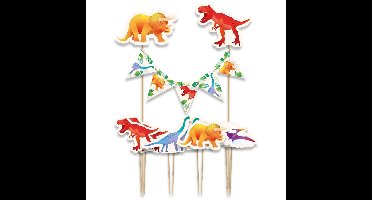 Cake decorations dino | 6 stuks