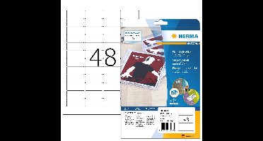 Veiligheidsetiket herma 4232 45.7x32.2mm wt 1200st