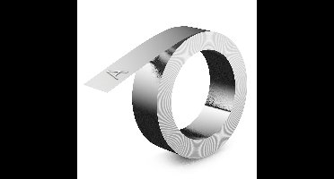 Relieftape dymo zelfklevend aluminium 12mm zilver