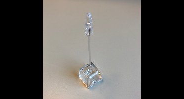 knijpstandaard 10 cm licht transpar