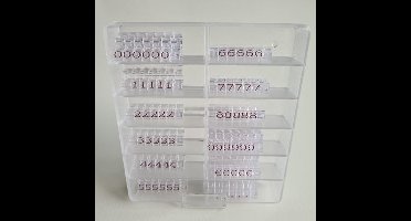 Prijscassette Vitrine 6mm transp/bruin - 3 stuks