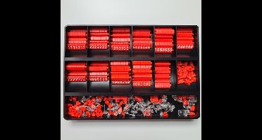 Prijscassette Compact Mini 1330 rood/wit