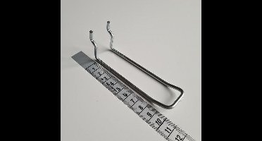 Boardhaak dubbel 100 mm 3.4mm 25/30mm - 9 stuks