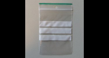 Gripzakjes 60x80 mm SCHRIJFVLAK 100 stuk