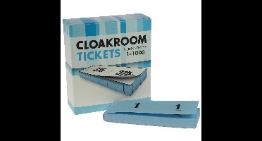 Nummer-/ garderobeblokken blauw