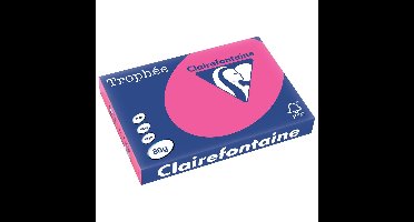 Clairefontaine Trophée Pastel, gekleurd papier, A3, 80 g, 500 vel, fluo roze