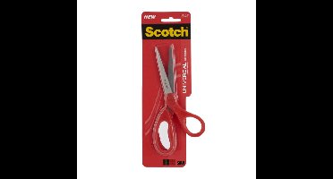 Schaar scotch 18cm universeel rood blister