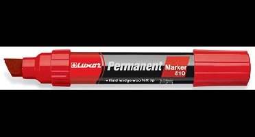 Luxor 810 rood permanent marker 5-14 mm - 50 stuks