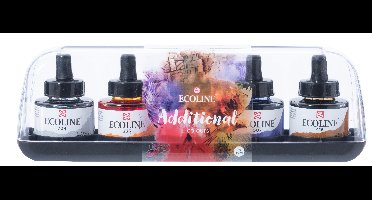 Inkt talens ecoline pipet additional set 5 ass