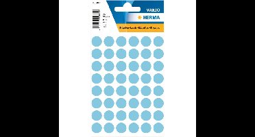 Etiket HERMA 1863 rond 12mm blauw 240 stuks