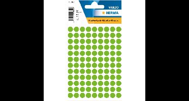 Etiket herma 1845 rond 8mm groen 540st