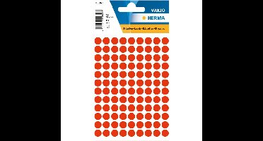 Etiket herma 1846 rond 8mm fluor rood 540st