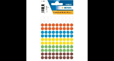 Etiket herma 1831 rond 8mm assorti 540st
