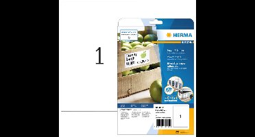 Etiket herma power 10911 210x297mm wit 25st