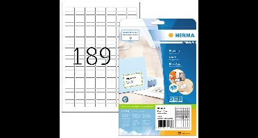 Etiket herma 4333 25.4x10mm a4 4725st