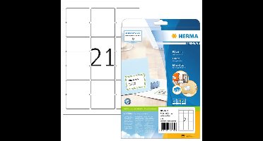 Etiket herma 8632 63.5x38.1mm premium wit 210st