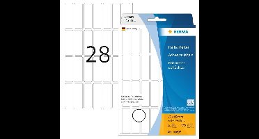Etiket herma 10605 13x40mm verwijderbaar wit 672st