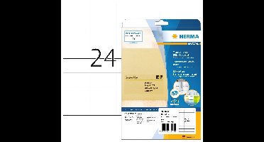 Etiket herma 4685 70x37mm transparant 600st