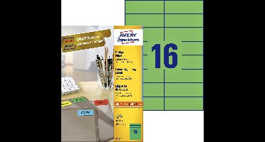 Etiket avery 3454 105x37mm groen 1600st | 5 stuks