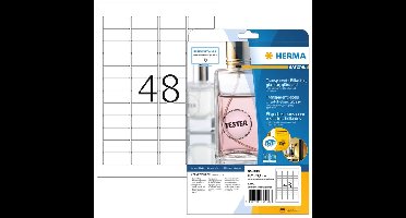 Etiket herma 8016 45.7x21.2mm transparant 1200st