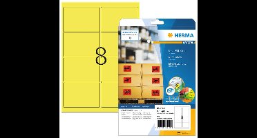 Etiket herma 5144 99.1x67.7mm neongeel 160st