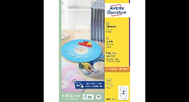 Etiket avery l6043-100 cd wit 200st | 5 stuks