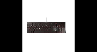 CHERRY KC 6000 Slim toetsenbord Universeel USB AZERTY Belgisch Zwart