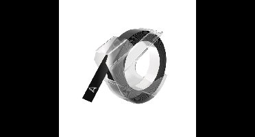 Relieftape dymo embossing plastic 9mm zwart