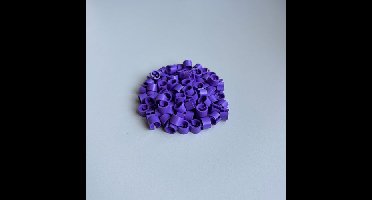 Minimarker onbedrukt lila 100 stuks