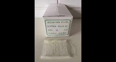 Nylon textielpins 75 mm standaard 5000st - 12 stuks