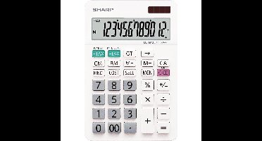 Sharp bureaurekenmachine EL-334W, wit