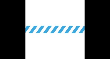 Tarifold vloersticker zonder tekst, ft 90 x 1000 mm, wit/blauw