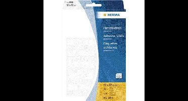 Etiket herma 2490 52x82mm wit 128st