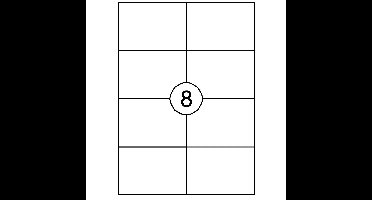 Etiket quantore 105x74mm 800st | 10 stuks