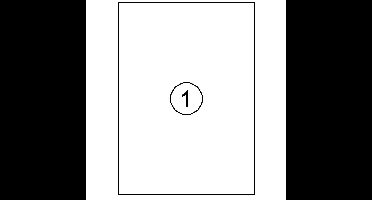 Etiket quantore 210x297mm 100st | 10 stuks