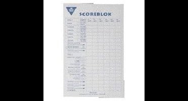 Scoreblok yahtzee 94x145mm 250 vel