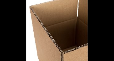 Kartonnen dozen dubbelgolf 800 x 500 x 250 mm bruin | 20 stuks