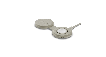 Satechi OntheGo 2-in-1 Qi2 wireless charger (15W) - Sand